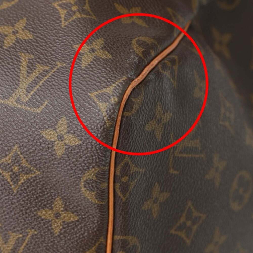 LOUIS VUITTON Authentic Brown Monogram Canvas Keepall 55 Boston Bag - Picture 10 of 15